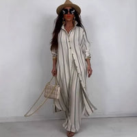 European And American-style Wide-leg Pants Two-piece Set