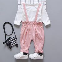Infant Toddler Cartoon Strap Two-piece Suit For 0-1-2-3-4 Years Old