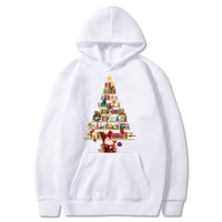 Printed Pocket Hooded Long Sleeve Sweatshirt For Men And Women