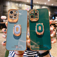 Electroplated Mobile Phone Shell Bear Bracket Fine Hole