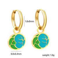 Niche Design Drop Oil Earrings