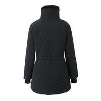 Mid-length Slim-fit Women's Fleece-lined Cotton-padded Cotton-padded