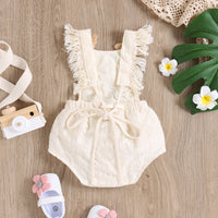 Children's Lace Mesh Lace Embroidered Jumpsuit