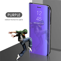 Electroplating Mirror Leather Case For Samsung Note20U Mobile Phone Case