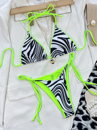 Fashion Triangle Pack Swimsuit Split
