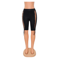 Women's Fashion Sports Casual Lace Up Shorts Five Pants