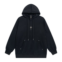 Men's And Women's Fashion Casual Four Eight-pointed Stars Hooded Sweater