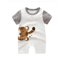New Summer Baby One-Piece Romper, Newborn Baby Cotton Short-Sleeved Thin  Crotch Romper Wholesale