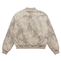 Tie-dye Camouflage Thick Quilted Baseball Jacket