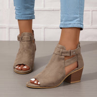Women's Buckle High Heel Sandals