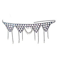 Multi-Layered Colored Acrylic Drop Waist Chain