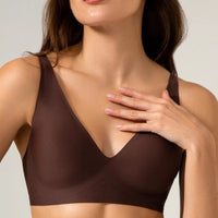 Seamless Jelly Womens Deep V Thin Sexy Bra