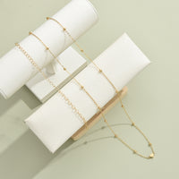 Creative And Fashionable Heart-shaped Bead Waist Chain, Golden Alloy Waist Chain For Women, Summer Accessory.