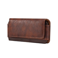Buckle Waist Hanging Mobile Phone Bag Leather Case Belt Horizontal