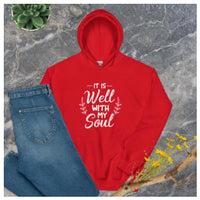 European And American Printing And My Soul Velvet Padded Hooded Sweatshirt