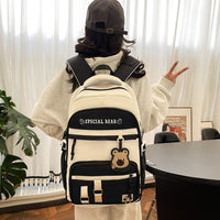 Student Large Capacity Schoolbag Portable Burden Alleviation Backpack