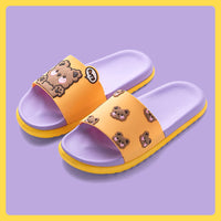 Cute Cartoon Bear Slippers For Men And Women New Non-slip