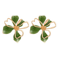 Retro Sweet Double-layer Flower Petal Unique Earrings