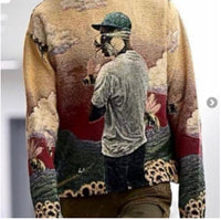 Men's Casual Round Neck Long-sleeved Sweater