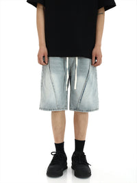 Trendy American Retro Denim Shorts For Boys