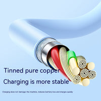 6A Super Fast Charge One-to-three Elbow Data Cable