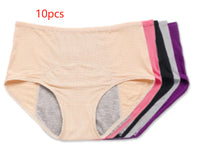 Large Size Breathable Front And Rear Leak-Proof Mid-High Waist Underwear