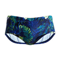 Green Nylon Leaf Fashion Shorts