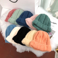 Macaron Color Women's Knitted Wool Warm Hat