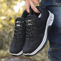 Casual Air Cushion Mesh Shoes Men Outdoor Breathable  Lace-up Sneakers Running Sports Shoes