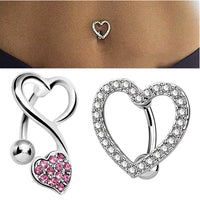 Love Wings Navel Ring Reverse Upside Down