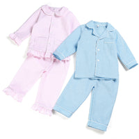 Children's Pajama Set Thin Seersucker
