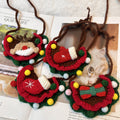 Party Christmas Socks Gloves Elk Scarf Bib Bib Pet Bib