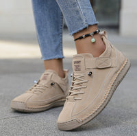 AutumnWinter Flat-Soled Casual Hand-Stitched Mens Shoes
