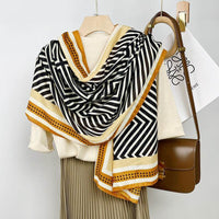 Cotton And Linen Scarf Thin And Silky Shawl Travel Sun-proof Beach Towel For Women
