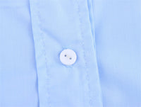 European And American Style French Fashion Waist Button Decoration Oxford Shirt