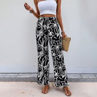 Women's Casual Printed Straight-leg Pants