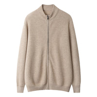 Men's Cashmere Sweater Casual Solid Colo Thickened