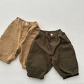 Line Pressing Baggy Pants Washed-out Vintage Patch Cropped Casual Pants