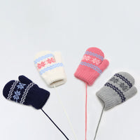 Children's Alpaca Thick Warm Halter Gloves