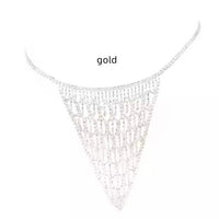 Fashion Mesh Body Chain Set Shiny Rhinestones