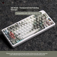 Gradient-colored, Personalized Keycaps For 87104-key Keyboards