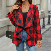 Irregular Button-free Shirt Cardigan For Women
