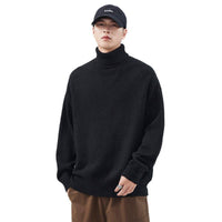 New Autumn Winter High-neck Knit Sweater For Men Japanese-style Vintage