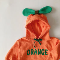 Velvet Thickened Hooded Baby Bag Fart Clothes Baby Fruit Romper Jumpsuit