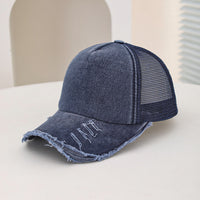 Men's And Women's Style Wide-hole Padded Edge Washed Sponge Top Patchwork Mesh Trucker Cap Trendy Baseball Cap Suitable For Daily Casual Outings Practical