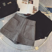 New Wide-leg High-waisted Cropped Shorts