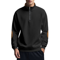 Fashionable Simple Turtleneck Half Placket Zipper Sweater
