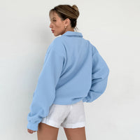 Autumn And Winter POLO Collar Beauty Sweater Women's Pullover