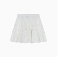 Women's Simple French First Love White Suspender Dress Short Skirt