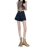 New Straight-leg Wide-leg Slimming American-style Denim Shorts